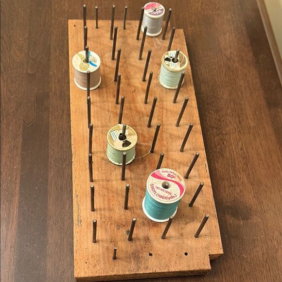 Handmade Wooden Thread Spool Holder - Picture 1 of 4
